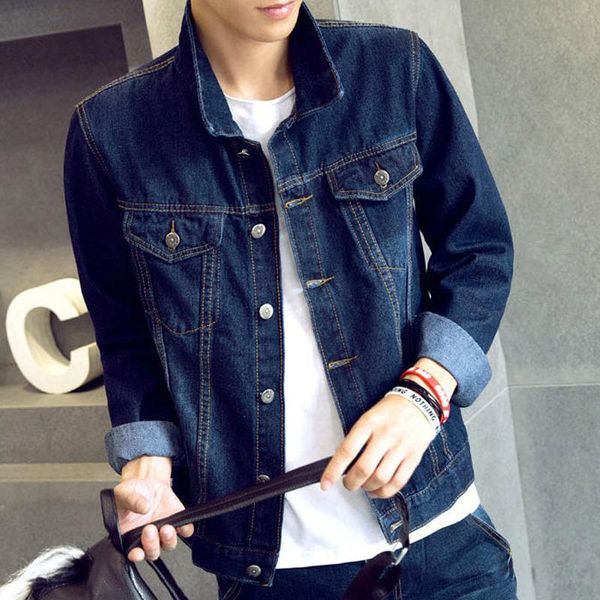 men's jackets korean fashion men harajuku long-sleeve autumn male teenager student style slim youth clothes clothing denim jacket, Black;brown
men's jackets korean fashion men harajuku long-sleeve autumn male teenager student style slim youth clothes clothing denim jacket, Black;brown