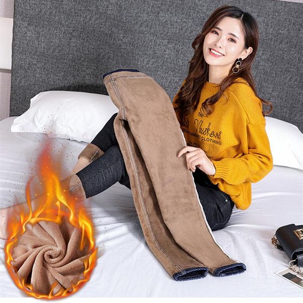 women's jeans wkoud black blue fleece winter warm skinny high waist pencil pants women thicken denim trousers plus size p8655
women's jeans wkoud black blue fleece winter warm skinny high waist pencil pants women thicken denim trousers plus size p8655