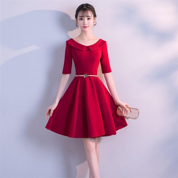 ethnic clothing plus size prom party evening dresses vestido de noiva sereia gown boat neck robe soiree satin wedding dress short, Red
ethnic clothing plus size prom party evening dresses vestido de noiva sereia gown boat neck robe soiree satin wedding dress short, Red