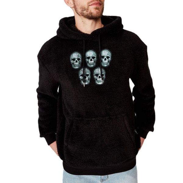 men's hoodies & sweatshirts 2021 men loose plush hooded jacket 3xl autumn winter fashion skull print, Black
men's hoodies & sweatshirts 2021 men loose plush hooded jacket 3xl autumn winter fashion skull print, Black