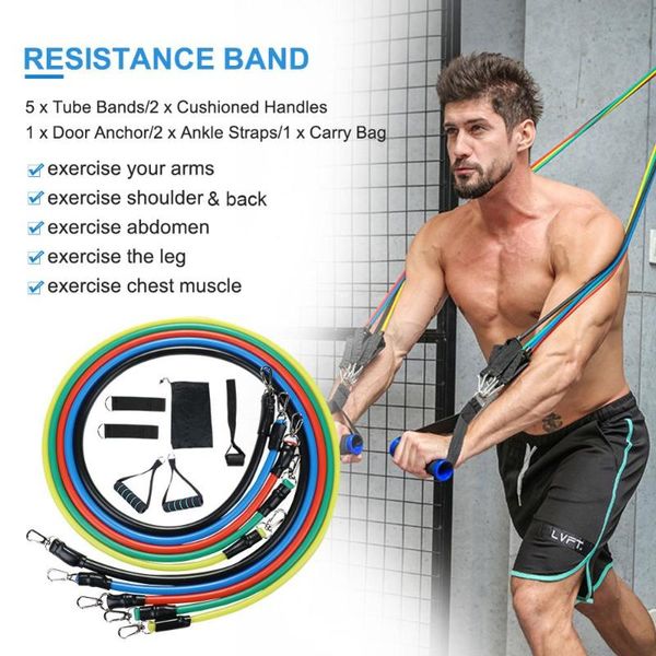 11pcs/set pull rope fitness resistance bands latex strength gym equipment home elastic exercises body workout
11pcs/set pull rope fitness resistance bands latex strength gym equipment home elastic exercises body workout