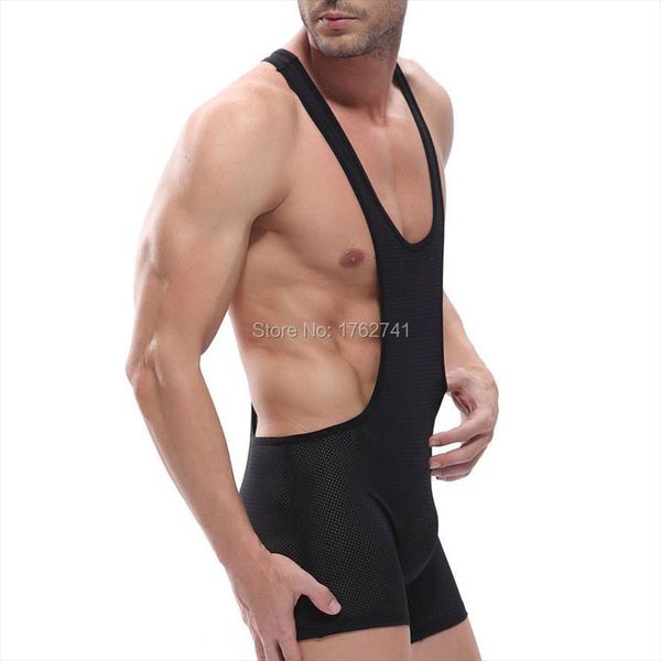 jumpsuit bodysuit strong mens wrestling singlet stretch breathable mesh underwear, White;black
jumpsuit bodysuit strong mens wrestling singlet stretch breathable mesh underwear, White;black