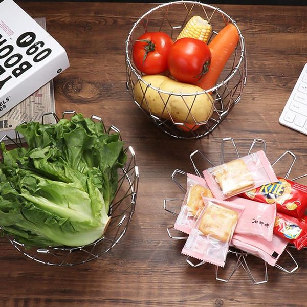 dishes & plates stainless steel vegetable fruits storage basket foldable fruit cookie snack tray holder kitchen accessories creative
dishes & plates stainless steel vegetable fruits storage basket foldable fruit cookie snack tray holder kitchen accessories creative