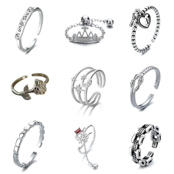 wedding rings vintage rose ring silver plating crown open adjustable jewelry for women chain fit summer beach vacation, Slivery;golden
wedding rings vintage rose ring silver plating crown open adjustable jewelry for women chain fit summer beach vacation, Slivery;golden