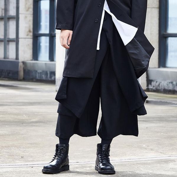 men's pants male fashion splice loose wide leg skirt trouser kimono men japan streetwear hip hop punk gothic black harem pant
men's pants male fashion splice loose wide leg skirt trouser kimono men japan streetwear hip hop punk gothic black harem pant
