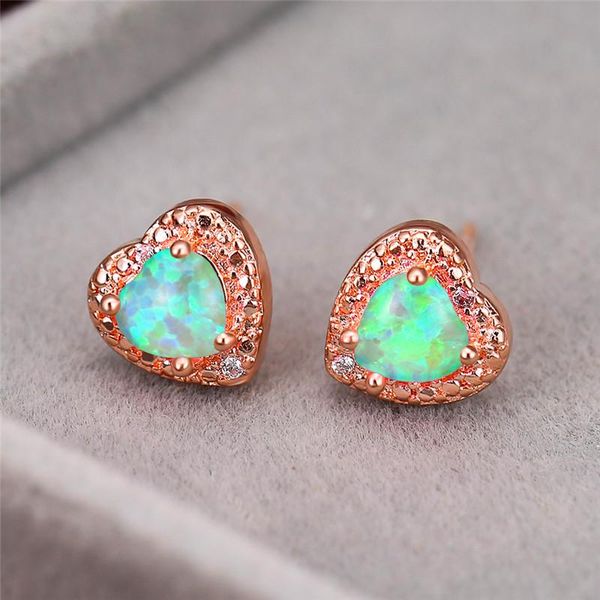 stud cute female white blue green opal earrings charm rose gold silver for women elegant rainbow heart wedding, Golden;silver
stud cute female white blue green opal earrings charm rose gold silver for women elegant rainbow heart wedding, Golden;silver
