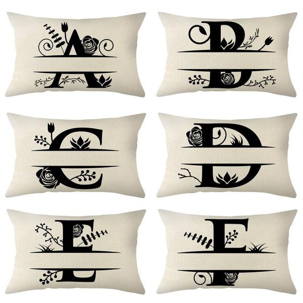 cushion/decorative pillow 30x50cm rectangle creative cases black letter flower print throw pillows home decor waist body covers
cushion/decorative pillow 30x50cm rectangle creative cases black letter flower print throw pillows home decor waist body covers