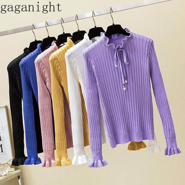 women's sweaters gaganight bow beading elegant women sweater autumn winter pleated ruffle jumper turtleneck pullovers knitted elastic p, White;black
women's sweaters gaganight bow beading elegant women sweater autumn winter pleated ruffle jumper turtleneck pullovers knitted elastic p, White;black