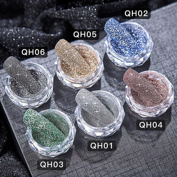 nail glitter gold silver purple reflective powder on nails laser shining chrome sequins shimmer flakes manicures pigment decoration, Silver;gold
nail glitter gold silver purple reflective powder on nails laser shining chrome sequins shimmer flakes manicures pigment decoration, Silver;gold