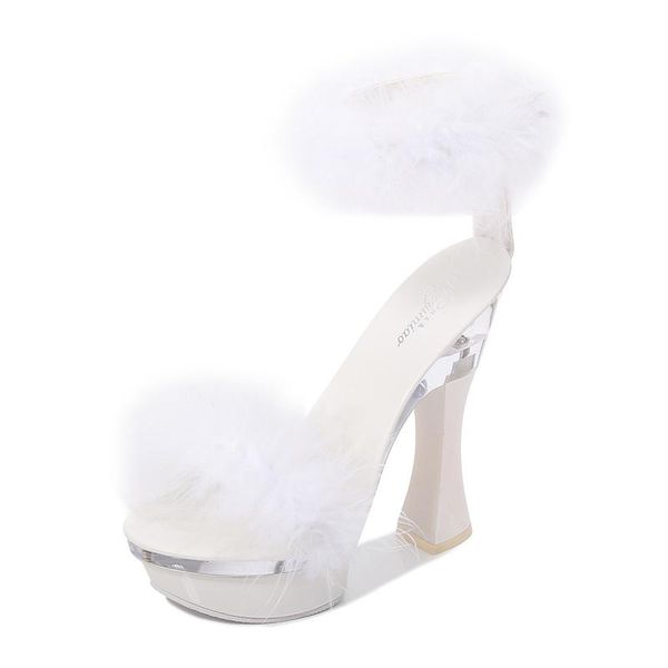sandals 2021 feather thick high heels platform women 14cm 17cm shoes female summer hair wedding pumps, Black
sandals 2021 feather thick high heels platform women 14cm 17cm shoes female summer hair wedding pumps, Black