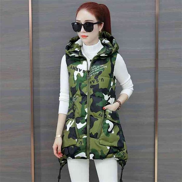 autumn winter vest waistcoat women parkas mid-long hooded sleeveless down cotton jacket thick warm padded vests, Black;white
autumn winter vest waistcoat women parkas mid-long hooded sleeveless down cotton jacket thick warm padded vests, Black;white