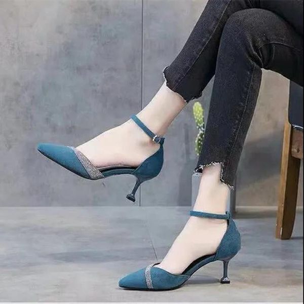 dress shoes women classic blue glitter buckle strap stiletto heel lady casual black comfort summer b9270
dress shoes women classic blue glitter buckle strap stiletto heel lady casual black comfort summer b9270