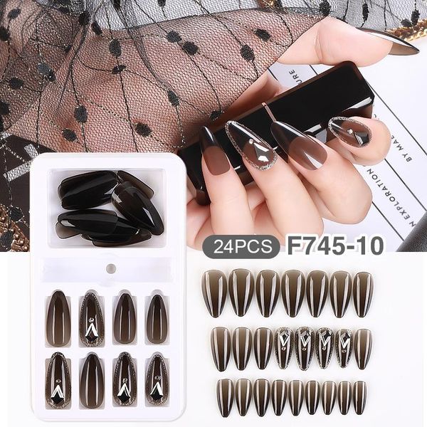 24pcs gradients wear long paragraph fashion manicure patch false nails save time wearable nail t6 art kits
24pcs gradients wear long paragraph fashion manicure patch false nails save time wearable nail t6 art kits