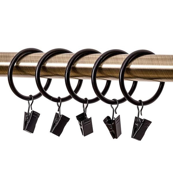 1.38 inches curtain rings with clips, metal drapery clip rings,120pcs (black) other home decor
1.38 inches curtain rings with clips, metal drapery clip rings,120pcs (black) other home decor