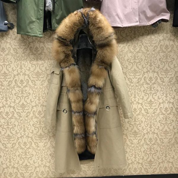 women's fur & faux natural parka jacket women winter warm fashion coat liner with big collar, Black
women's fur & faux natural parka jacket women winter warm fashion coat liner with big collar, Black