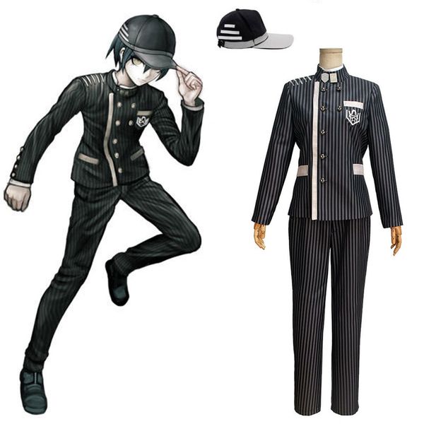 theme costume 2021 new danganronpa v3 cosplay saihara shuichi cosplay costume anime game school uniform suit outfit coat + pants + hat, Black;red
theme costume 2021 new danganronpa v3 cosplay saihara shuichi cosplay costume anime game school uniform suit outfit coat + pants + hat, Black;red