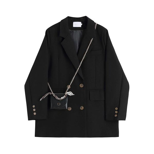 suit coat women's spring blazer womens blouses autumn design small majority korean loose british style suits & blazers, White;black
suit coat women's spring blazer womens blouses autumn design small majority korean loose british style suits & blazers, White;black