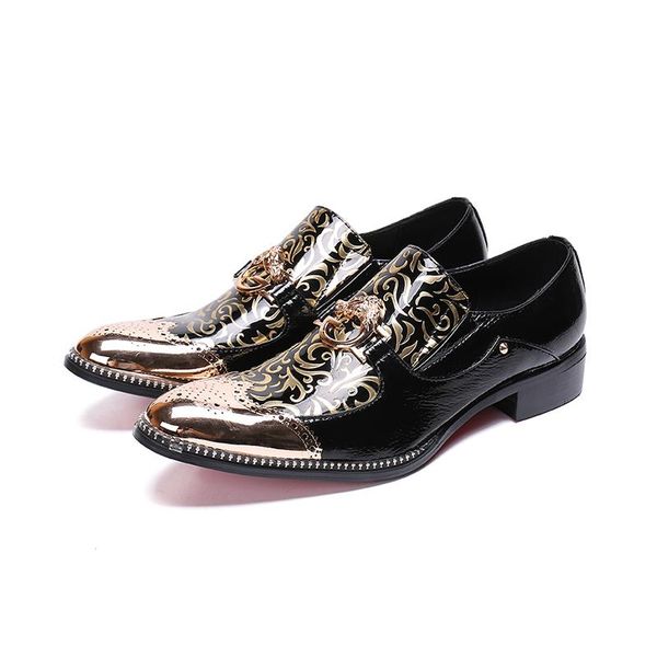 dress shoes fashion men golden toe flowers business buckle pointed carved bullock oxford for falt party wedding, Black
dress shoes fashion men golden toe flowers business buckle pointed carved bullock oxford for falt party wedding, Black