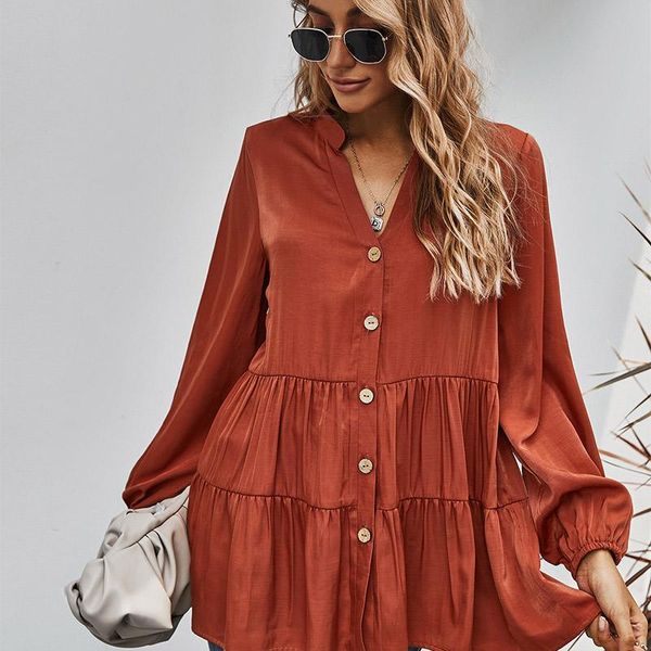 autumn oversize pleated women's a-line shirt loose v-neck long lantern sleeve female shirts 2021 elegant office lady blouses, White
autumn oversize pleated women's a-line shirt loose v-neck long lantern sleeve female shirts 2021 elegant office lady blouses, White
