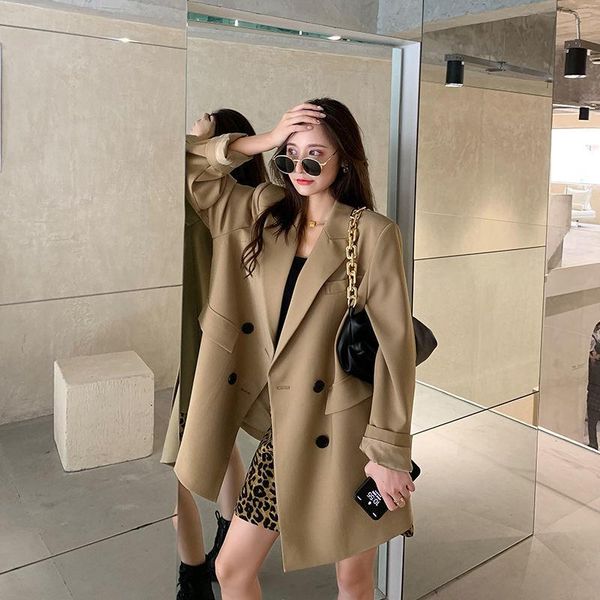 women's suits & blazers blazer women khaki suit jacket autumn loose-fitting casual veste femme, White;black
women's suits & blazers blazer women khaki suit jacket autumn loose-fitting casual veste femme, White;black
