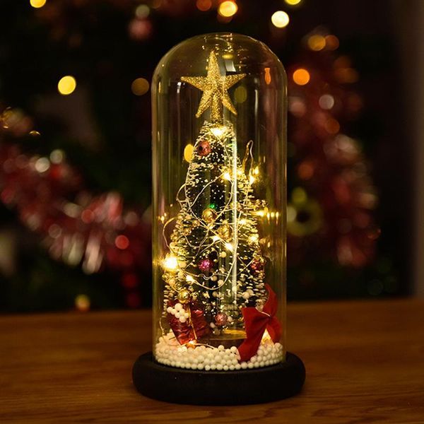 christmas decorations tree in glass dome display base led fairy string light home decor bedroom desk night for gift ornament 
christmas decorations tree in glass dome display base led fairy string light home decor bedroom desk night for gift ornament