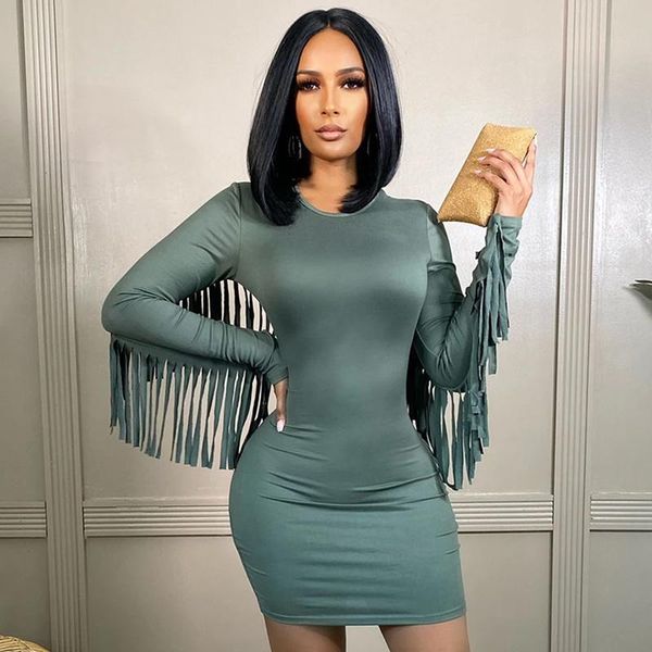 casual dresses women fall sheath dress, adults solid color long sleeve round neck fringe, Black;gray
casual dresses women fall sheath dress, adults solid color long sleeve round neck fringe, Black;gray
