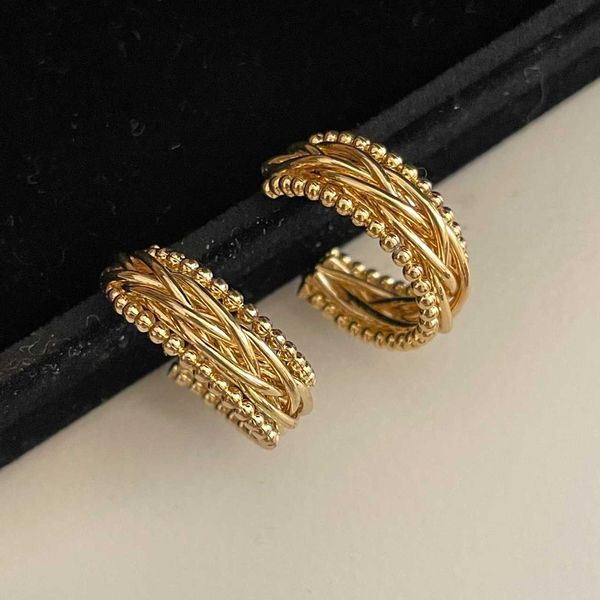192 metal braided gao earrings personalized casual brass vacuum plated color retaining earrings c5-5, Silver
192 metal braided gao earrings personalized casual brass vacuum plated color retaining earrings c5-5, Silver
