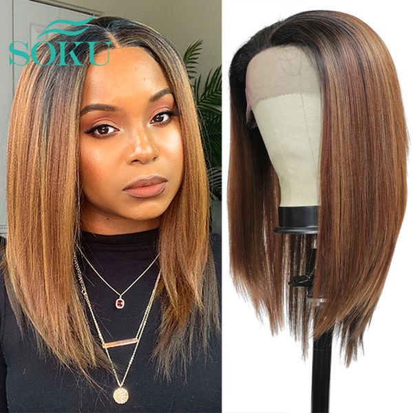 synthetic lace front wig ombre brown color yaki straight hair wigs soku long part wig with short baby hair for black women
synthetic lace front wig ombre brown color yaki straight hair wigs soku long part wig with short baby hair for black women