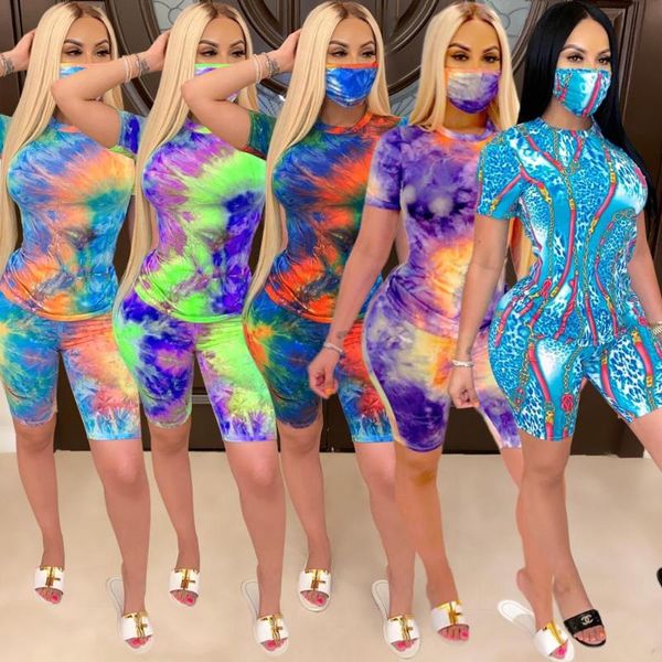 cutubly tie-dyed 2 two piece set short sleeve women outfits sets with mask woman casual o-neck female pants women's, White
cutubly tie-dyed 2 two piece set short sleeve women outfits sets with mask woman casual o-neck female pants women's, White