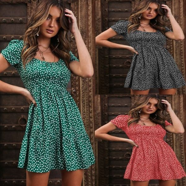 women's clothing dresses 2021 summer women's skirt bubble sleeve floral fashion dress, Black;gray
women's clothing dresses 2021 summer women's skirt bubble sleeve floral fashion dress, Black;gray