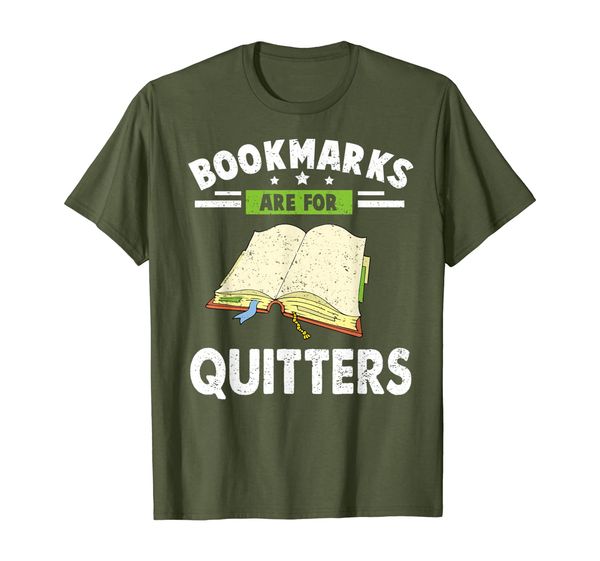 bookmarks are for quitters reading shirt - funny book lovers t-shirt, White;black
bookmarks are for quitters reading shirt - funny book lovers t-shirt, White;black