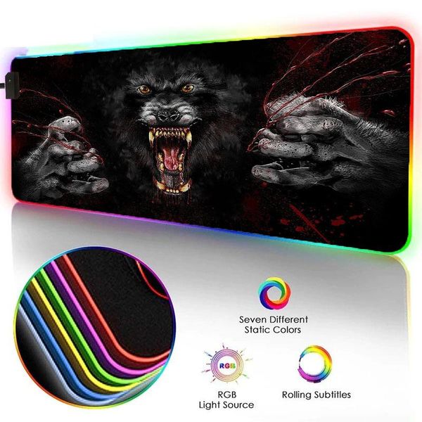 mouse pads & wrist rests gaming werewolf printed pattern rgb and rubber anti-slip mice mat accessories for office work
mouse pads & wrist rests gaming werewolf printed pattern rgb and rubber anti-slip mice mat accessories for office work