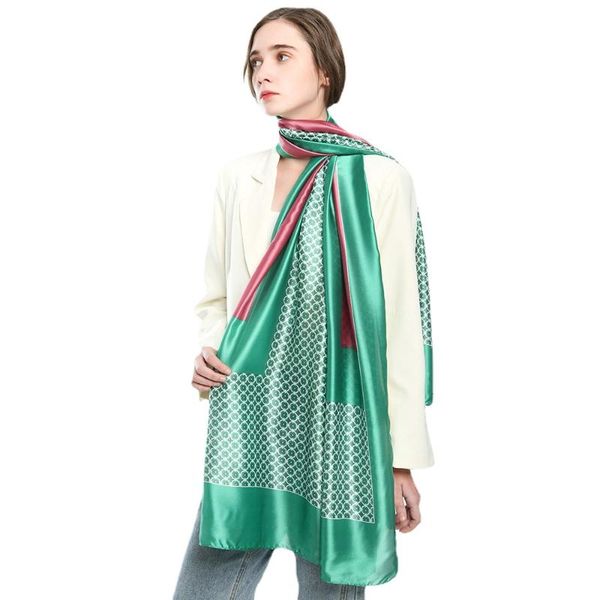 scarves 180*90cm 2021 spring summer thin fashion imitation silk scarf women elegant shawl, Blue;gray
scarves 180*90cm 2021 spring summer thin fashion imitation silk scarf women elegant shawl, Blue;gray