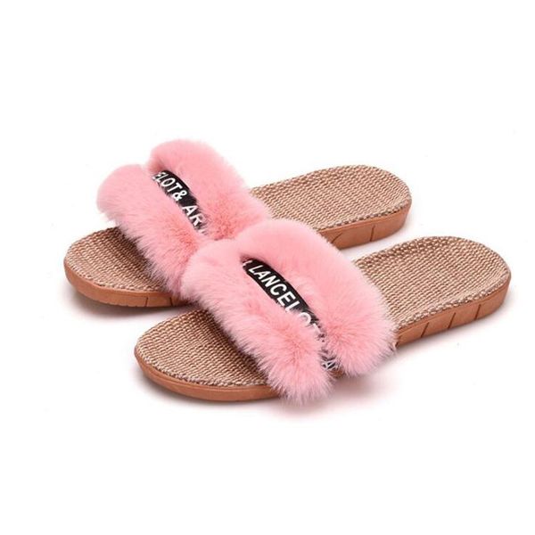 women's candy flat furry linen slippers women plush fashion flax fluffy flock breathable slides faux fur, Black
women's candy flat furry linen slippers women plush fashion flax fluffy flock breathable slides faux fur, Black