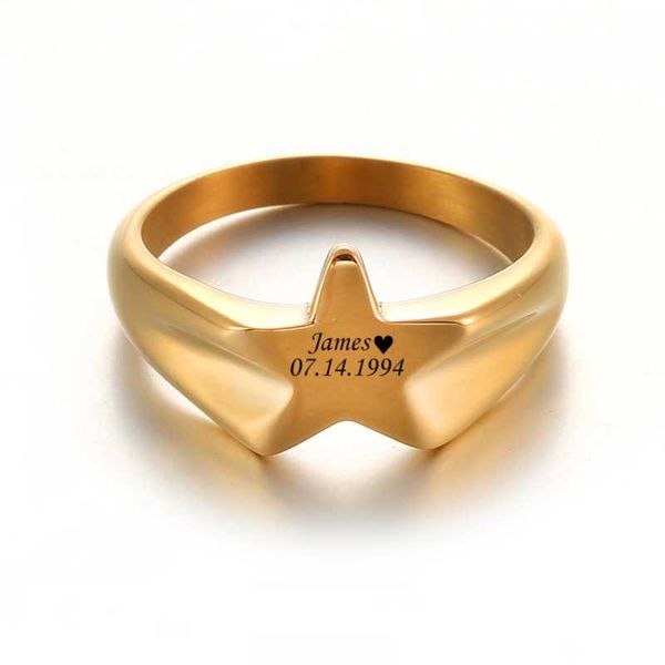 wedding rings personalized customized name ring star shaped stainless steel bands finger for women anniversary jewelry, Slivery;golden
wedding rings personalized customized name ring star shaped stainless steel bands finger for women anniversary jewelry, Slivery;golden