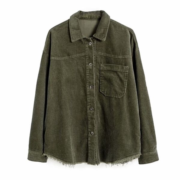 autumn women corduroy shirts jackets coats long sleeve single breasted solid female street fashion loose jacket outerwear 210513, Black;brown
autumn women corduroy shirts jackets coats long sleeve single breasted solid female street fashion loose jacket outerwear 210513, Black;brown