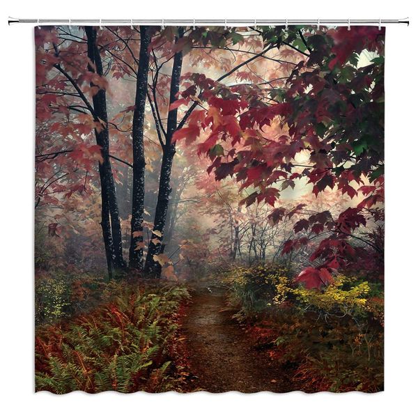 autumn woodland shower curtain red maple leaf tree shrub fern forest path wild nature botany brown fabric bath curtains bathroom
autumn woodland shower curtain red maple leaf tree shrub fern forest path wild nature botany brown fabric bath curtains bathroom
