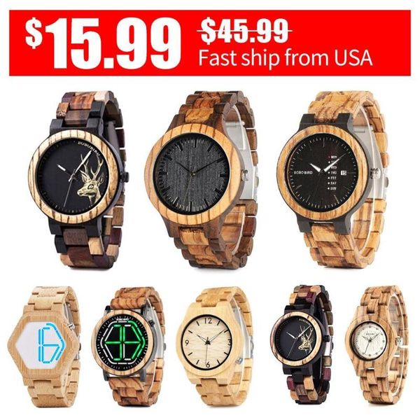 wristwatches bobo bird fast wooden wristwatch handmade date week display clock relogio masculino led gift for birthday anniversary, Slivery;brown
wristwatches bobo bird fast wooden wristwatch handmade date week display clock relogio masculino led gift for birthday anniversary, Slivery;brown