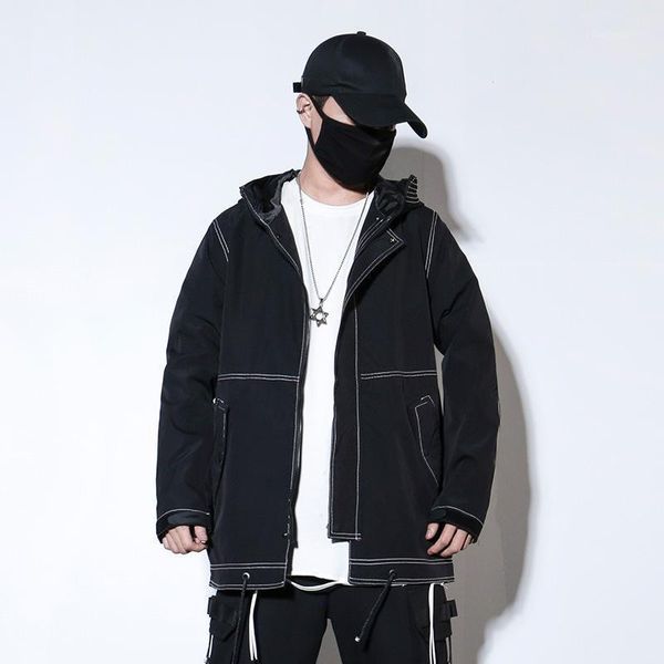 men's trench coats tooling tide brand windbreaker jacket spring and autumn functional men long coat with hodd, Tan;black
men's trench coats tooling tide brand windbreaker jacket spring and autumn functional men long coat with hodd, Tan;black