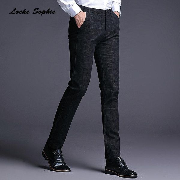 men's pants high waist plus size pencil trousers 2021 autumn fashion cotton plaid suit men skinny business, Black
men's pants high waist plus size pencil trousers 2021 autumn fashion cotton plaid suit men skinny business, Black