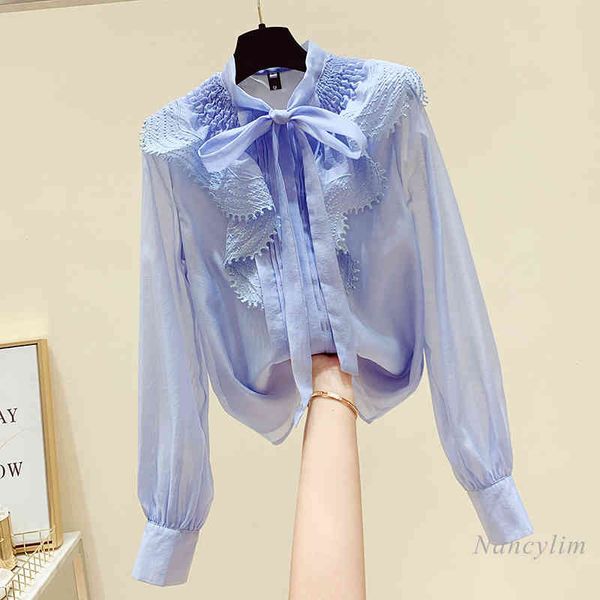 blouses spring autumn bow collar elegant women's shirt blue chiffon blouse girls ladies long sleeve blusas, White
blouses spring autumn bow collar elegant women's shirt blue chiffon blouse girls ladies long sleeve blusas, White