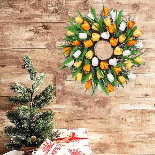 decorative flowers & wreaths flower garland tulip door decor faux silk wedding party decoration artificial wreath for home
decorative flowers & wreaths flower garland tulip door decor faux silk wedding party decoration artificial wreath for home