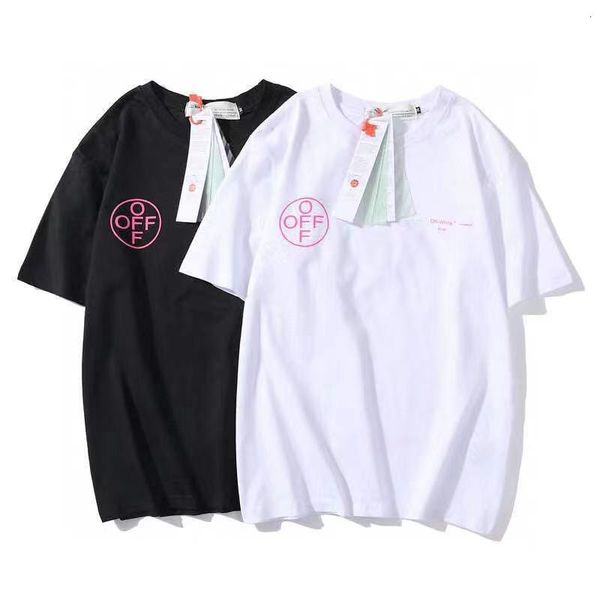 trendy spring summer off color arrow round neck short sleeve unisex, White;black 
trendy spring summer off color arrow round neck short sleeve unisex, White;black