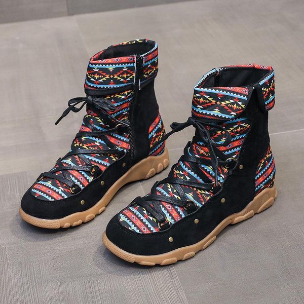 boots retro women platform shoes rivet rubber men camouflage short tube chunky plus size 36-43, Black
boots retro women platform shoes rivet rubber men camouflage short tube chunky plus size 36-43, Black