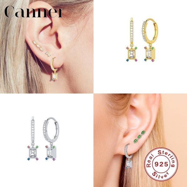 hoop & huggie canner earrings for women sterling silver boho clear zircon fine jewelry pendientes plata 925 w5, Golden;silver
hoop & huggie canner earrings for women sterling silver boho clear zircon fine jewelry pendientes plata 925 w5, Golden;silver