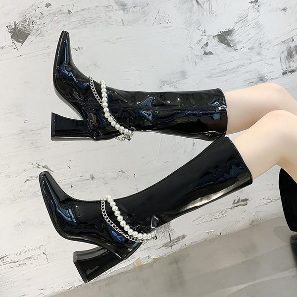 fashion women boots spring winter over the knee heels quality comfort square botines mujer thigh high mid calf, Black
fashion women boots spring winter over the knee heels quality comfort square botines mujer thigh high mid calf, Black