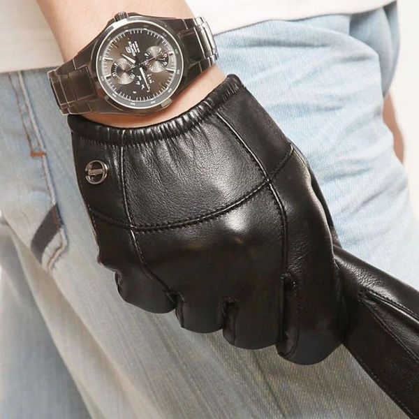 fingerless gloves men touchscreen fashion real genuine leather winter plus velvet driving glove promotion em004pc2, Blue;gray
fingerless gloves men touchscreen fashion real genuine leather winter plus velvet driving glove promotion em004pc2, Blue;gray