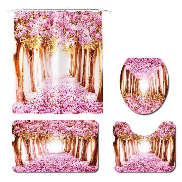 bath mats peach landscape printing shower curtain mat four sets of bathroom set creative
bath mats peach landscape printing shower curtain mat four sets of bathroom set creative