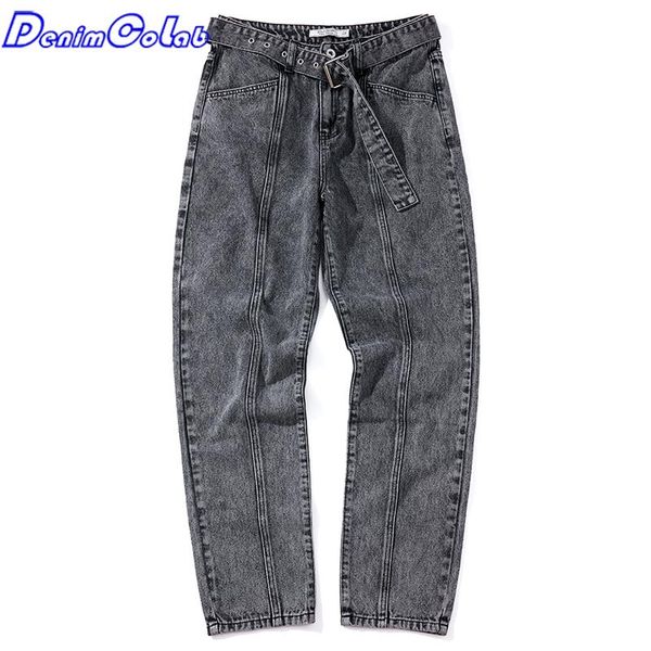 women's jeans denimcolab vintage loose gray-black pants women casual with sashes straight ladies 2021 trousers, Blue
women's jeans denimcolab vintage loose gray-black pants women casual with sashes straight ladies 2021 trousers, Blue
