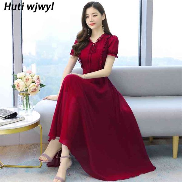 vintage casual 3xl plus szie office black dress elegant women bodycon party maxi vestido summer solid chiffon midi sundress 210528, Black;gray
vintage casual 3xl plus szie office black dress elegant women bodycon party maxi vestido summer solid chiffon midi sundress 210528, Black;gray